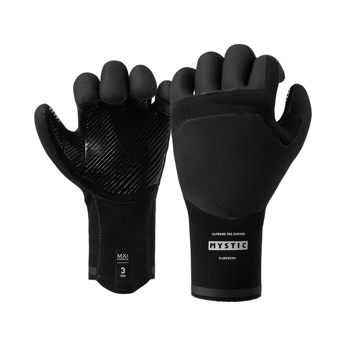 Kite Neoprene Gloves Roam 3mm 5 Fingers Precurved Black L Mystic 35015_250077_900_L