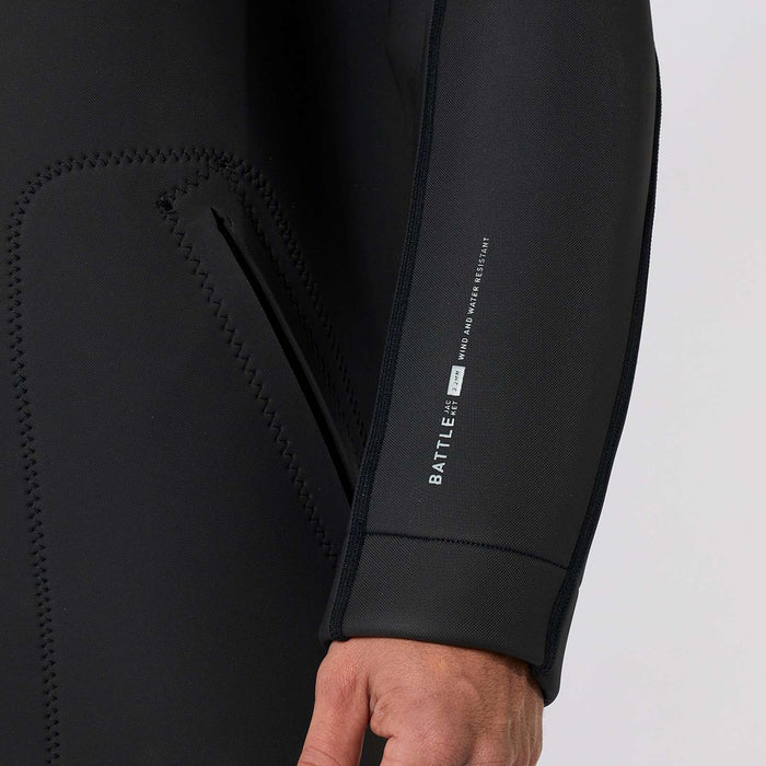 Neoprene Jacket Battle Man 3-2mm Black L Mystic 35017_230310_900_L