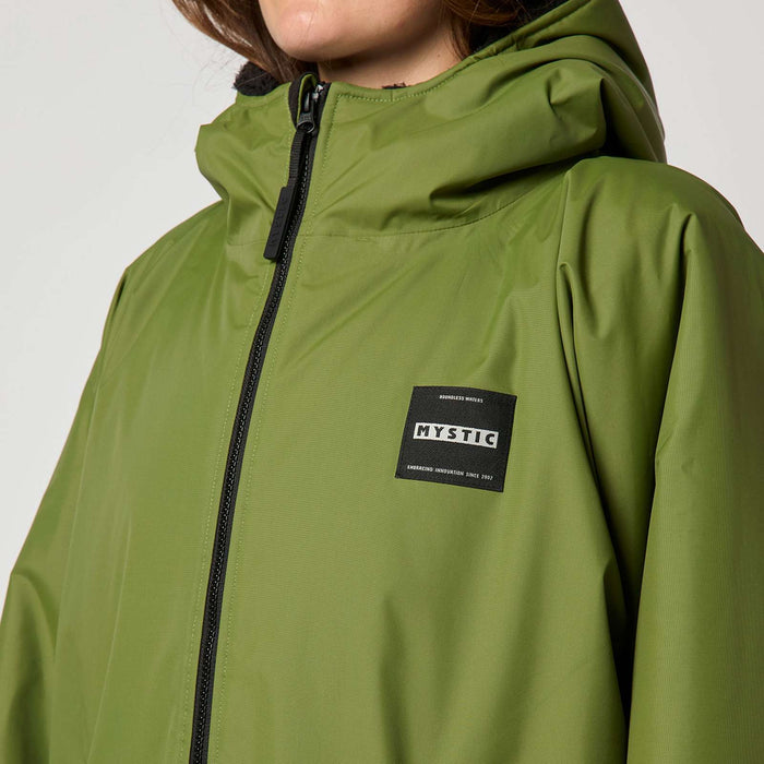 Waterdichte poncho met teddyvoering, Explore Moss, maat L-XL, Mystic 35018_240400_671_LXL