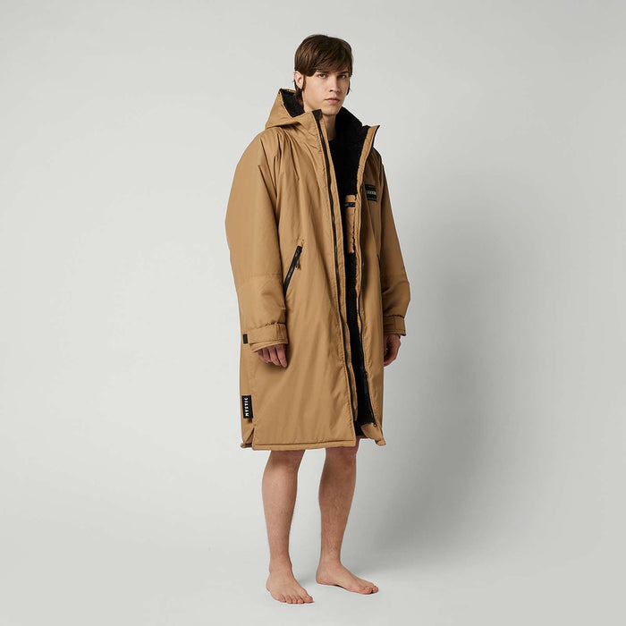 Waterdichte poncho met teddyvoering, Explore Slate-Brown L-XL Mystic 35018_240400_730_LXL