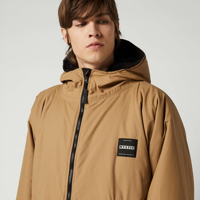 Waterdichte poncho met teddyvoering, Explore Slate-Brown L-XL Mystic 35018_240400_730_LXL