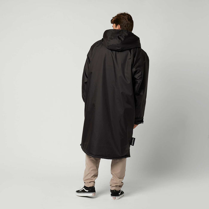Wasserdichter Poncho mit Teddyfutter Explore Schwarz S-M Mystic 35018_240400_900_SM