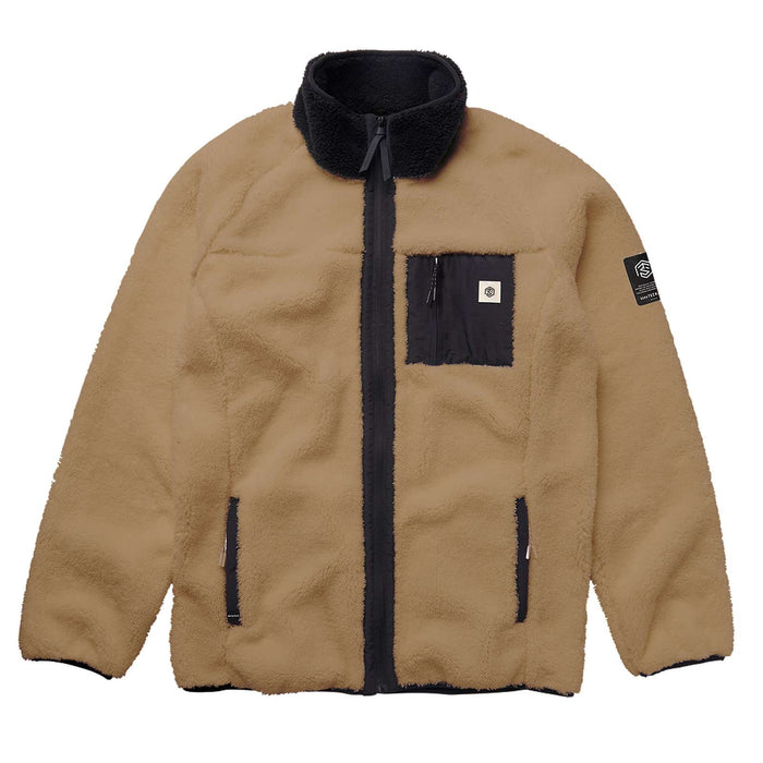 Teddy Zip Thru Sweat Jacket DTS Slate-Brown L Mystic 35104_230080_730_L