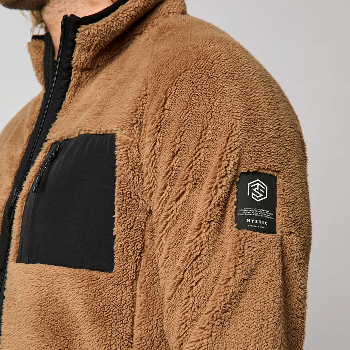 Teddy Zip Thru Sweat Jacket DTS Slate-Brown XXL Mystic 35104_230080_730_XXL