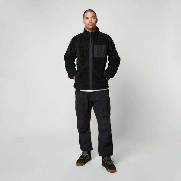 Teddy-Sweatjacke mit durchgehendem Reißverschluss DTS Schwarz M Mystic 35104_230080_900_M