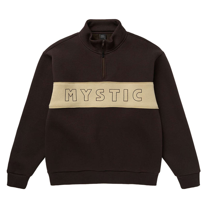 Slate Half Zip Sweat Dark-Brown XXL Mystic 35104_260315_736_XXL
