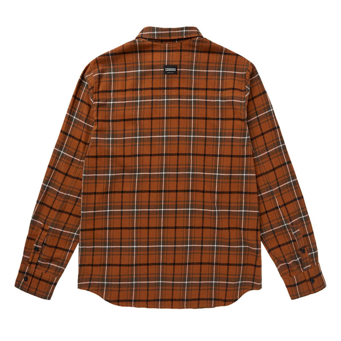 Flannel Shirt The Check Golden-Brown S Mystic 35105_260305_704_S