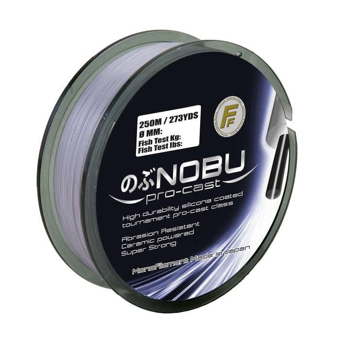 Fishing Line Fishing Ferrari Nobu Pro Cast Hi-Viz Matt Grey 250m