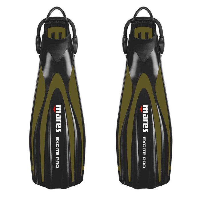 Palmes de plongée Excite Pro Olive S-37-41 Mares 410026SASOL