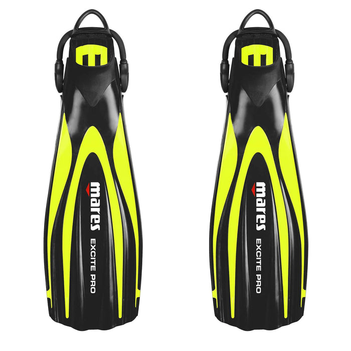Palmes de plongée Excite Pro Jaune fluo S-37-41 Mares 410026SASYF