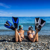 Pinne da snorkeling X-One Blu M-L-EU 39-43-UK 5,5-9-USA 6,5-10 Mares 410337SABLML
