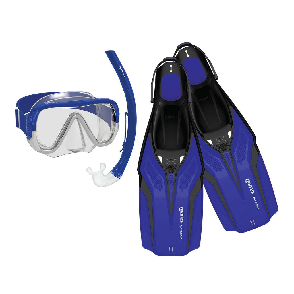 Set da snorkeling Nateeva Keewee Blu S-M Mares 410757SPBLSM