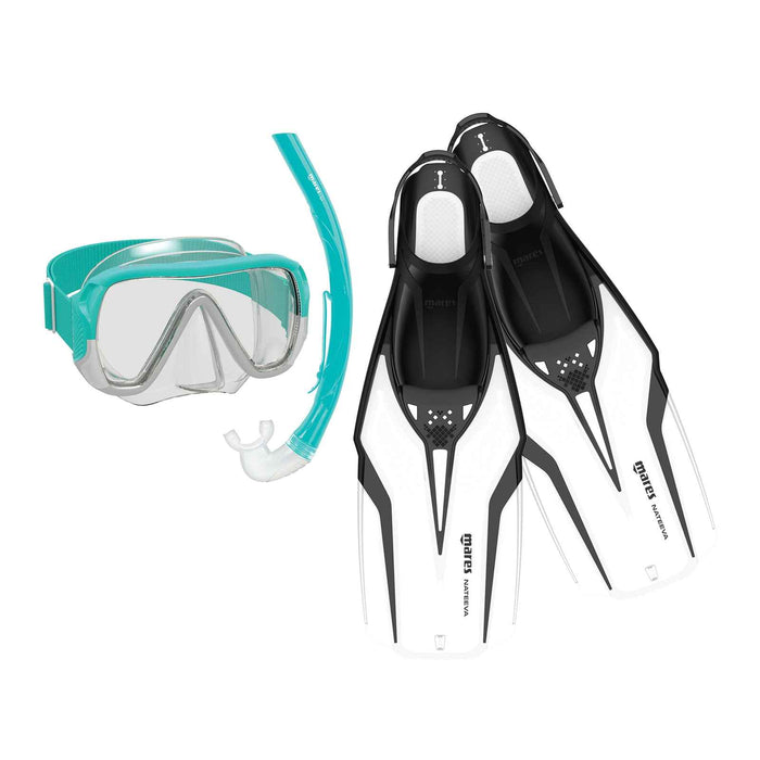 Snorkeling Set Nateeva Keewee White S-M Mares 410757SPWHSM