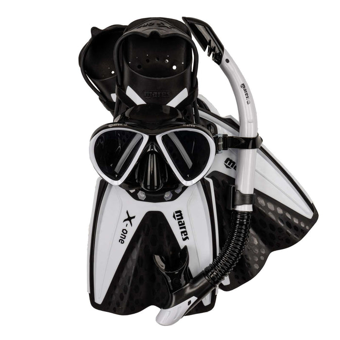 Schnorchel-Set X-One Marea Weiß-Schwarz S-M Mares 410794TBWHKSM