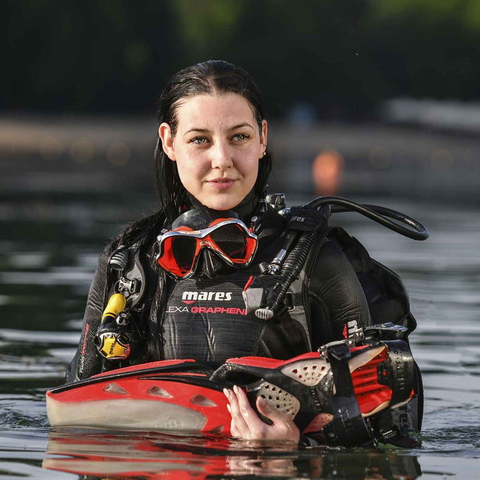 Máscara de buceo X-Vision Ultra Liquidskin Gris Claro-Negro Mares 411052CLLGKLGK