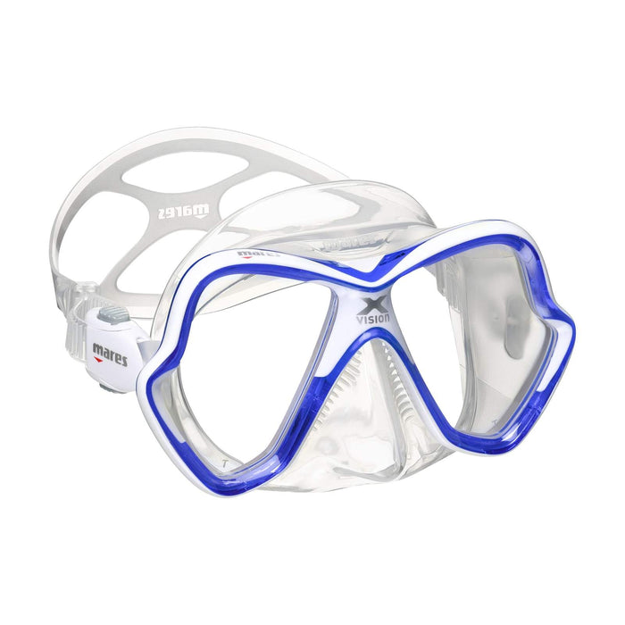 Máscara de buceo X-Vision Azul-Blanco Mares 411053EBBLWCL