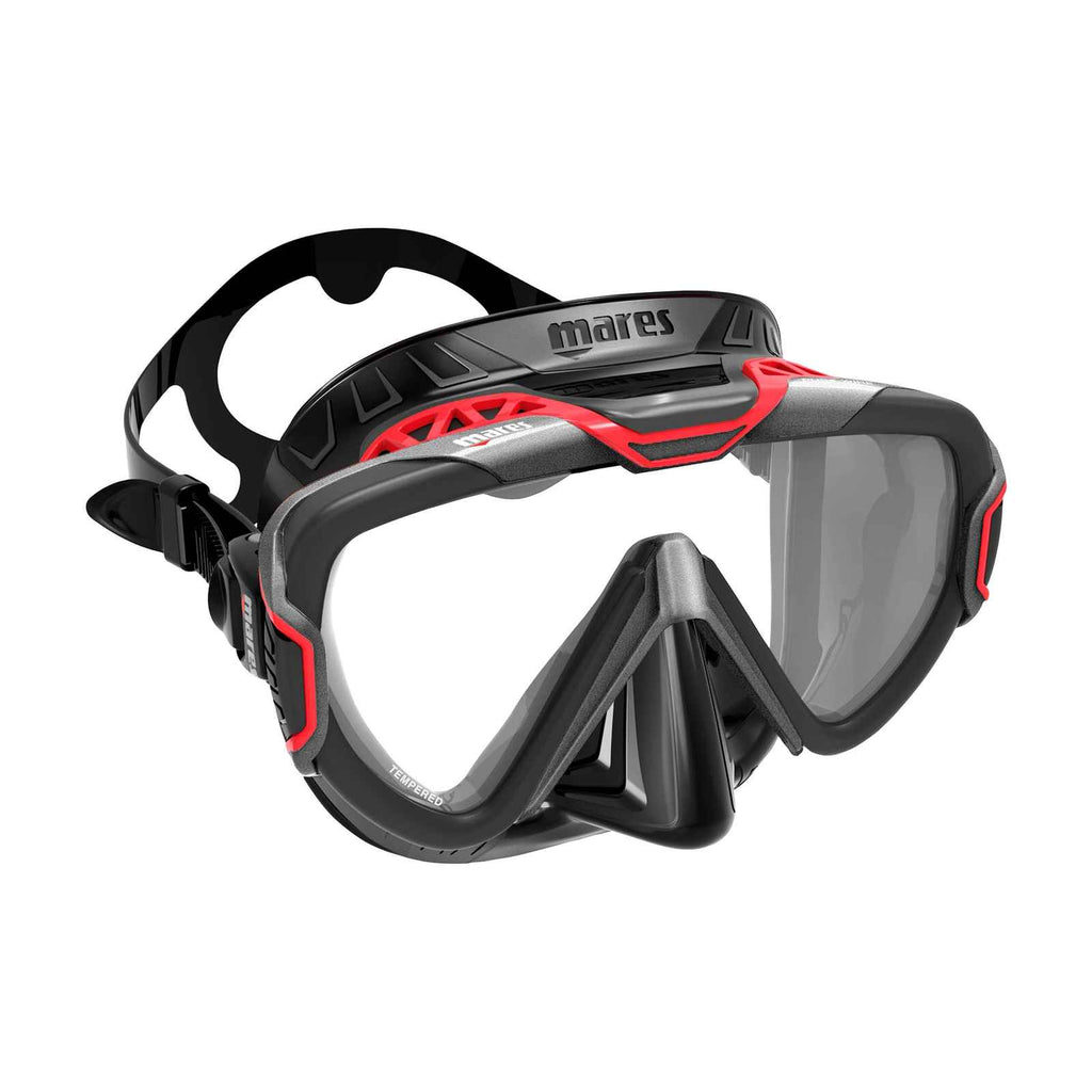 Diving Mask Pure Wire Grey-Red Mares 411069EBGRRBK