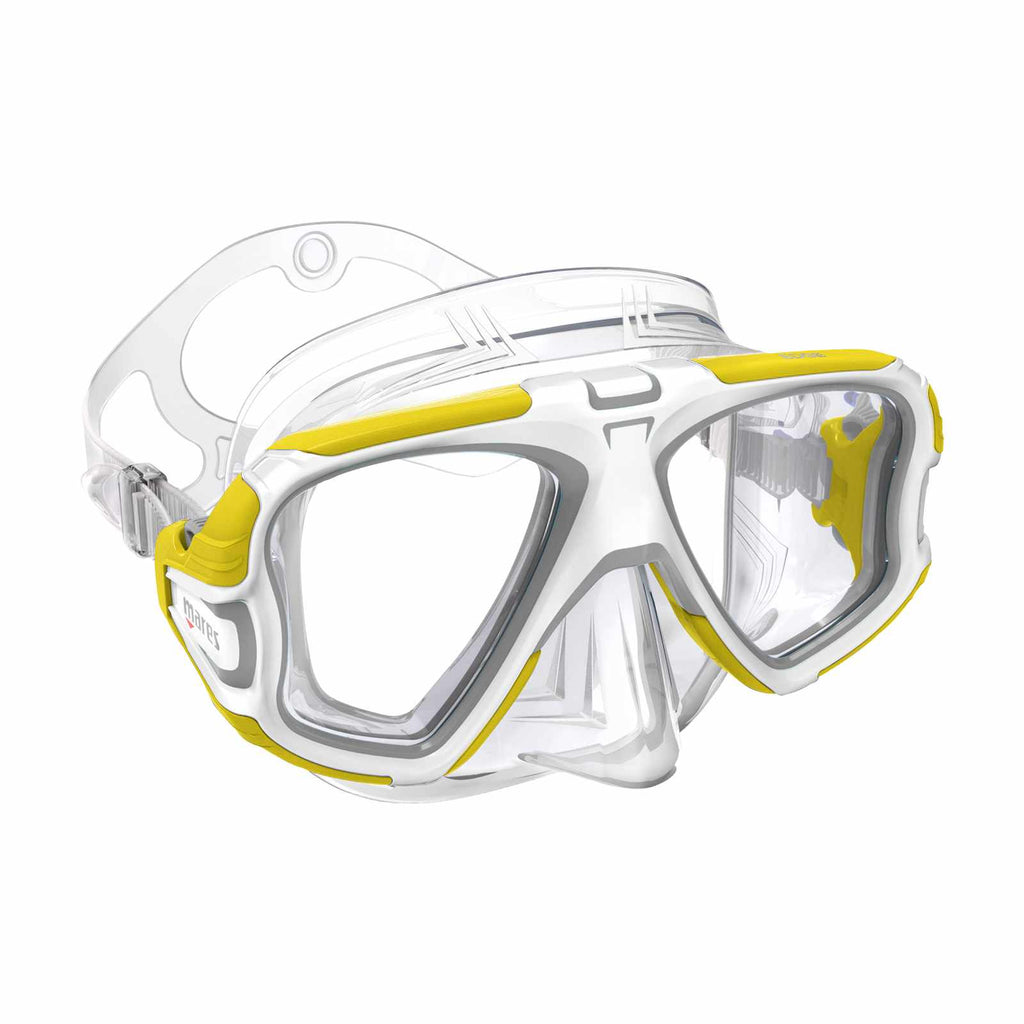 Máscara de buceo Edge Transparente-Amarillo Mares 411070YWGCL