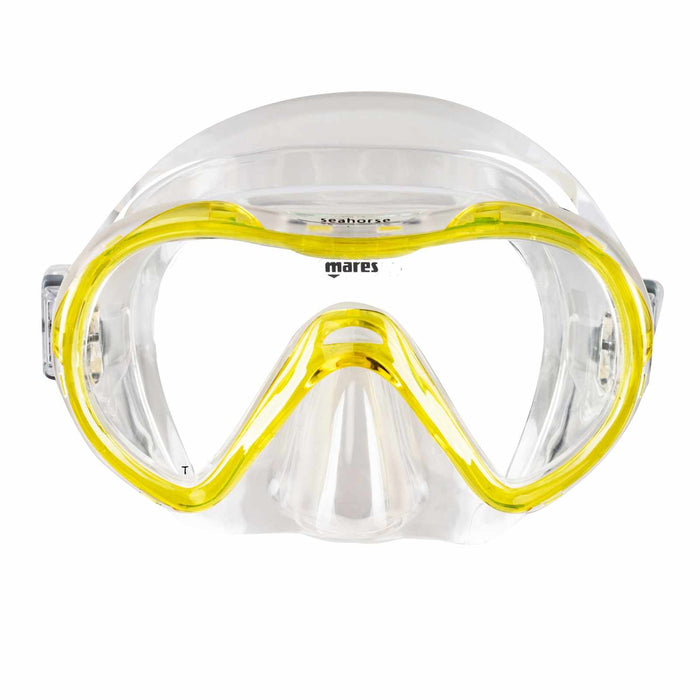 Snorkeling Mask Seahorse Kids Reflex-Yellow-Clear 8-14 Years Mares 411241GURYLCL