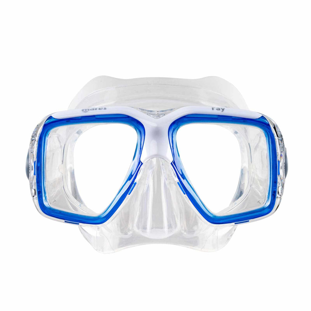 Máscara de snorkel Ray Azul-Blanco-Transparente Mares 411242SCBLWCL