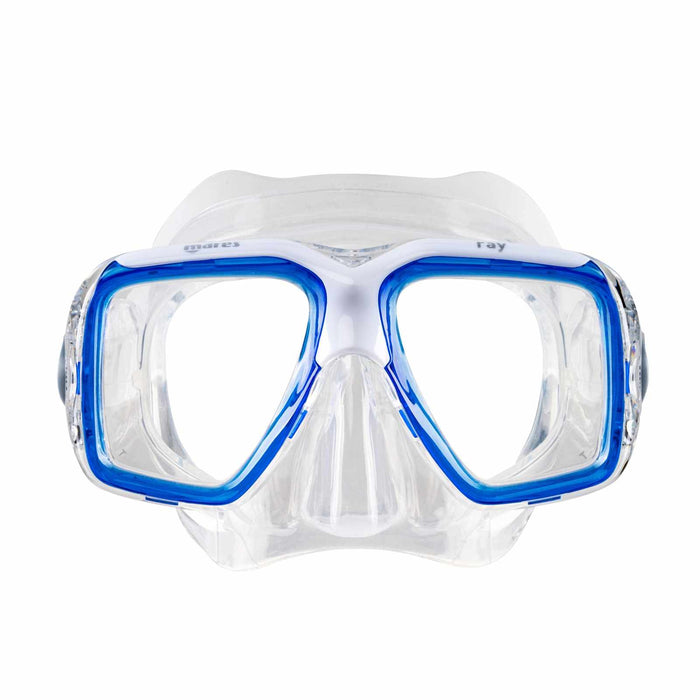 Máscara de snorkel Ray Azul-Blanco-Transparente Mares 411242SCBLWCL