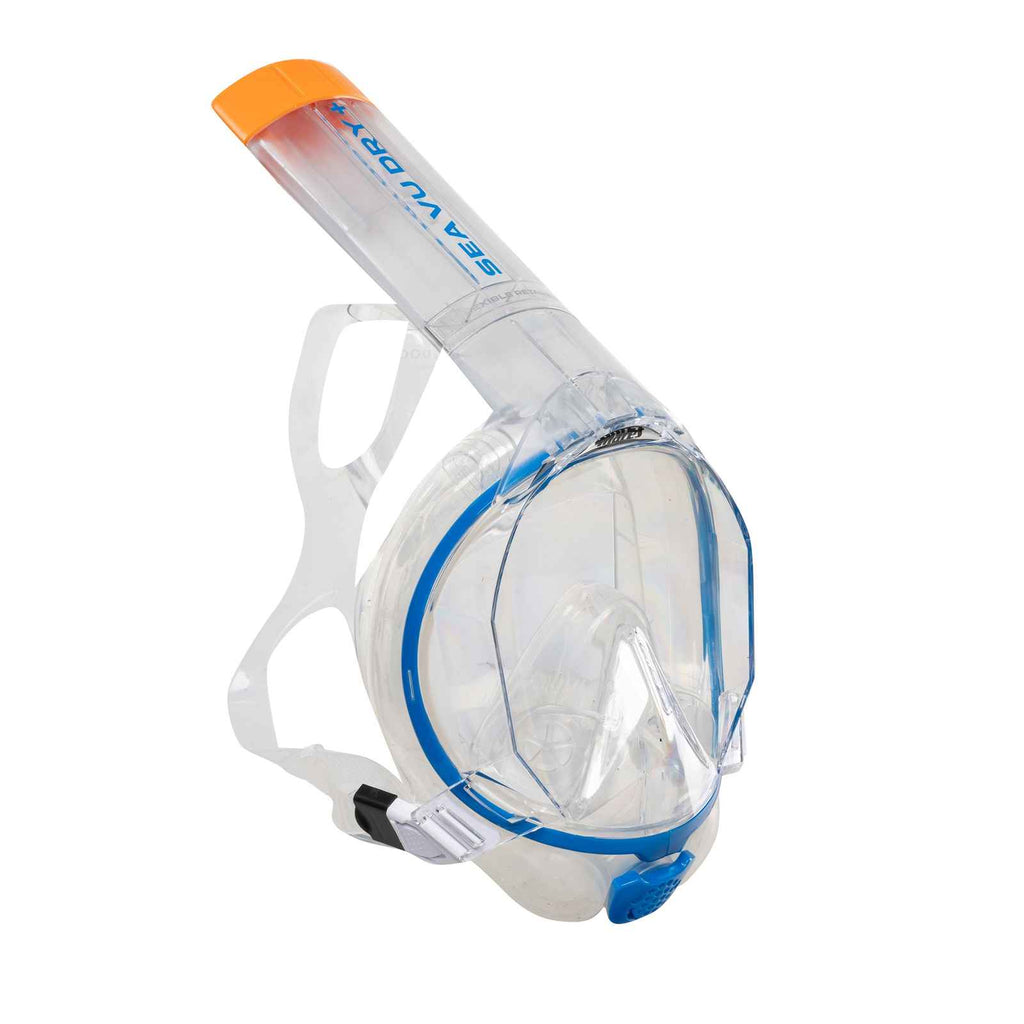 Máscara integral de snorkel Sea Vu Dry+ Azul-Transparente L-XL Mares 411260LXLBLCL