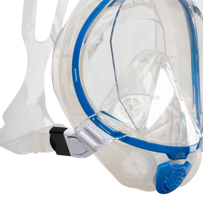 Máscara integral de snorkel Sea Vu Dry+ Azul-Transparente L-XL Mares 411260LXLBLCL