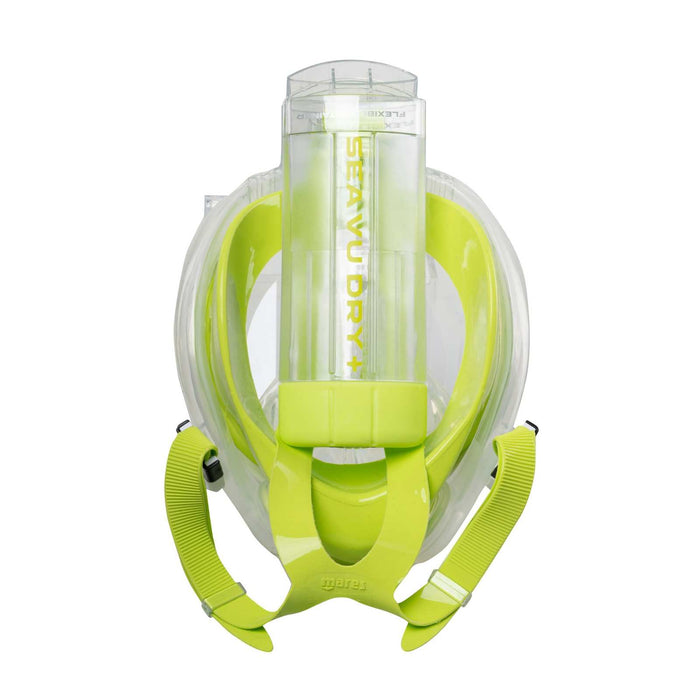 Snorkeling Full Face Mask Sea Vu Dry+ White-Lime SM Mares 411260SMWHLM