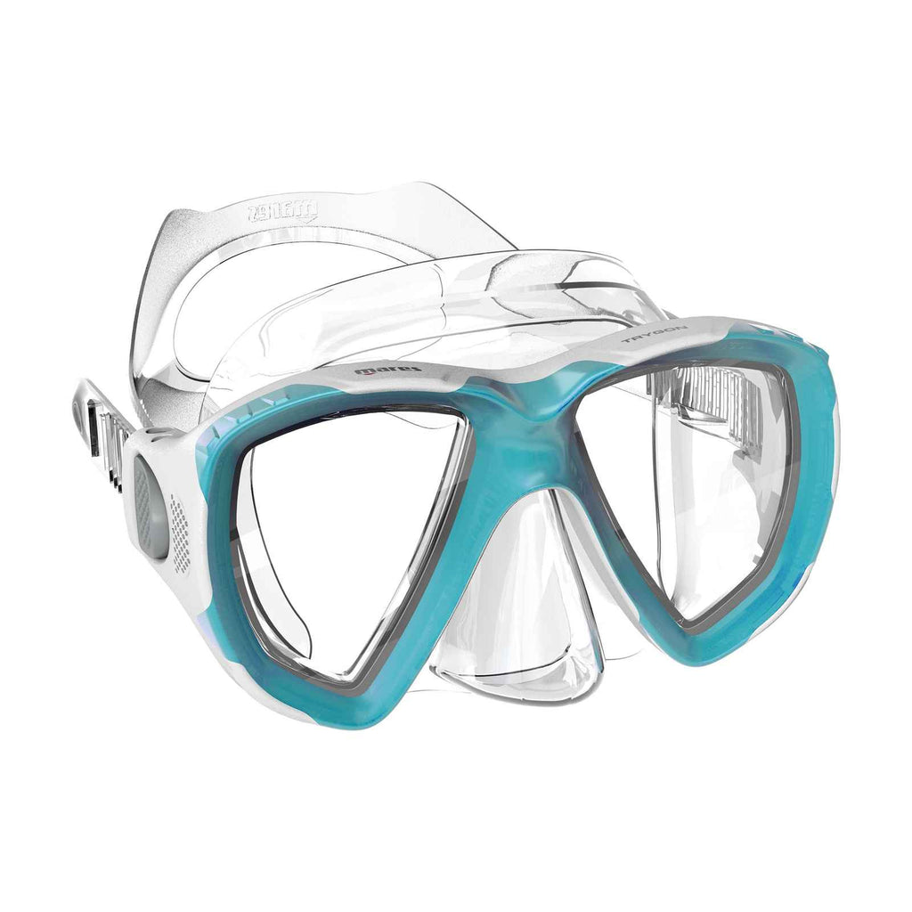 Schnorchelmaske Trygon Aqua-Weiß-Klar Mares 411262SCAQWCL