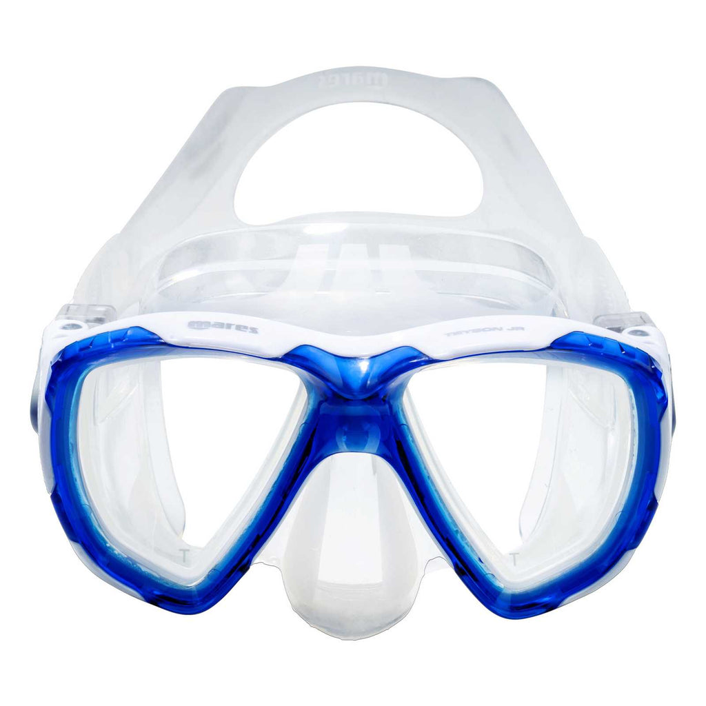 Snorkeling Mask Trygon Kids Blue-White 8-14 Years Mares 411264BLWCL