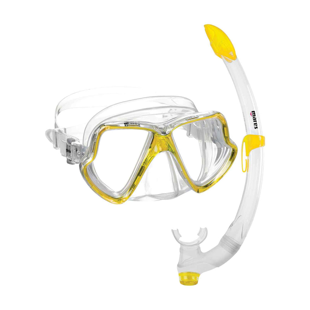Combo de snorkel Wahoo Reflex-Amarillo-Transparente Mares 411745SFRYLCL