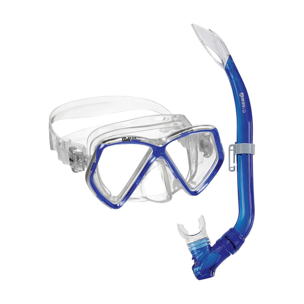 Schnorchelset Pirate Kinder Reflex-Blau-Klar 8–14 Jahre Mares 411757SFRBLCL