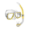 Combo de snorkel Ray Amarillo-Blanco-Transparente Mares 411759SFYLWCL