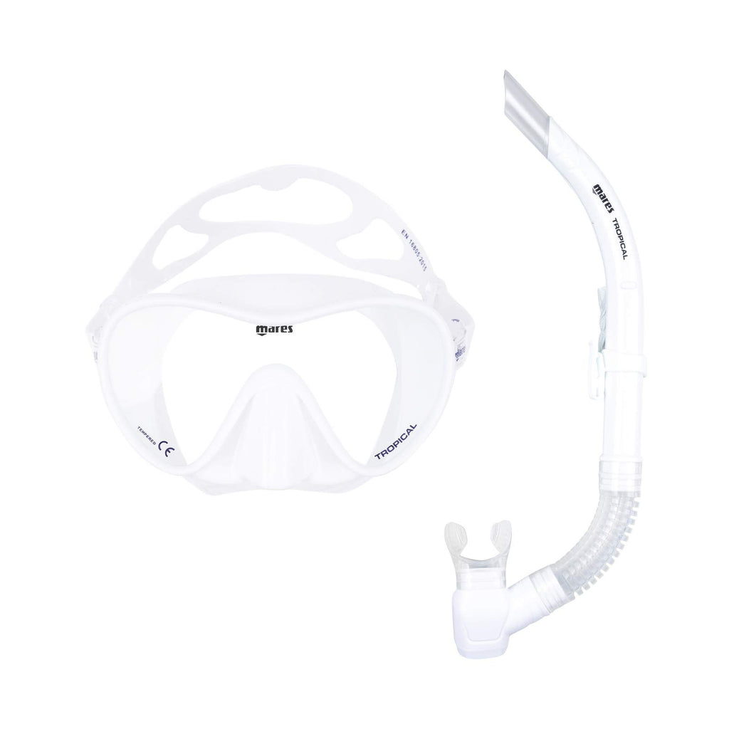 Combo de snorkel Tropical Blanco Mares 411776SFWHWH