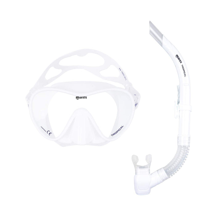 Combo de snorkel Tropical Blanco Mares 411776SFWHWH