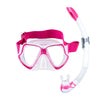 Combo de snorkel Wahoo Neón Rosa-Blanco-Transparente Mares 411779SFPKWCL