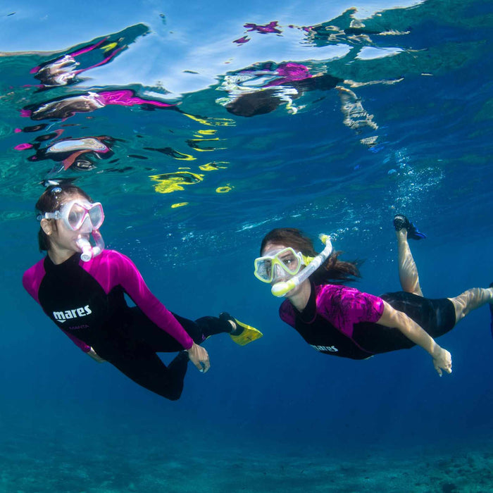 Kit de snorkeling Wahoo Néon Jaune-Blanc-Transparent Mares 411779SFYLWCL