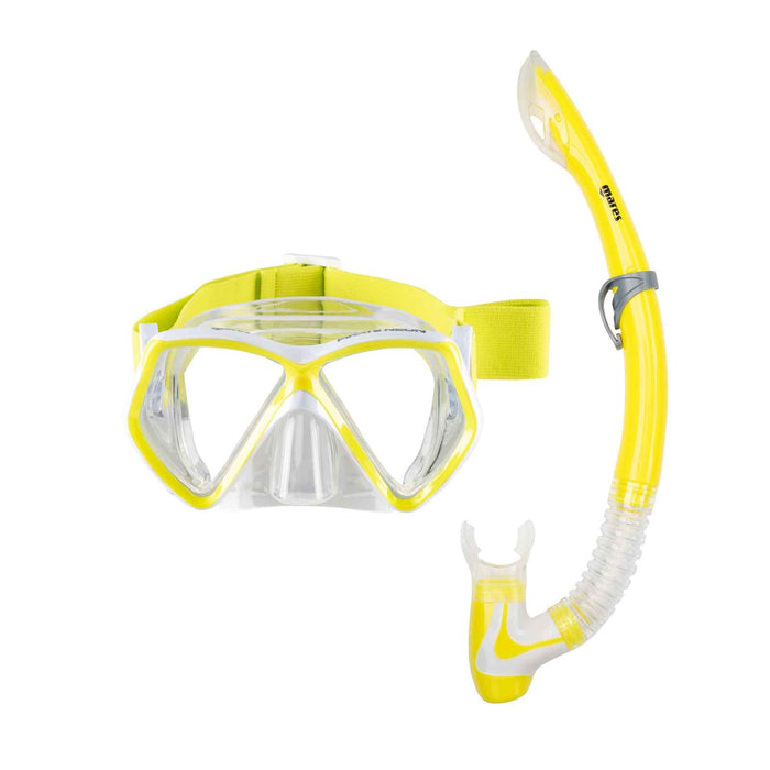 Set snorkeling Pirate Neon Bambini Giallo-Bianco-Trasparente 8-14 anni Mares 411788BBYLWCL