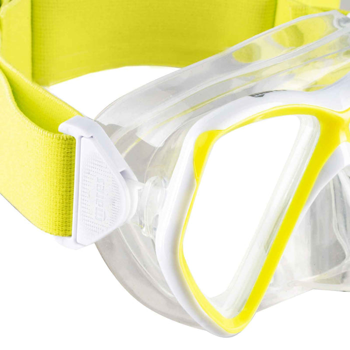Set snorkeling Pirate Neon Bambini Giallo-Bianco-Trasparente 8-14 anni Mares 411788BBYLWCL