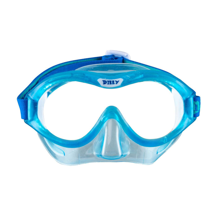 Schnorchelset Dilly Kinder Blau-Aqua 4–7 Jahre Mares 411795GUBLAQ