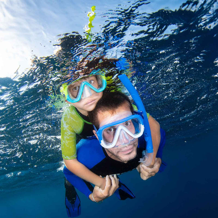 Snorkeling Combo Keewee Blue-White-Clear Mares 411810SFBLWCL