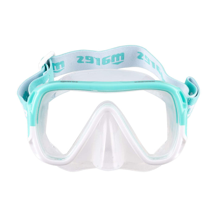 Schnorchel-Set Keewee Aqua-Weiß-Klar Mares 411810SFMTWCL