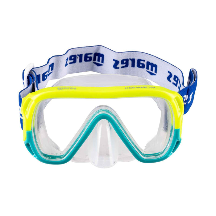 Snorkeling Combo Keewee Kids Yellow-Aqua-Clear 8-14 Years Mares 411811SFYLACL