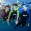Snorkeling Combo Keewee Kids Yellow-Aqua-Clear 8-14 Years Mares 411811SFYLACL