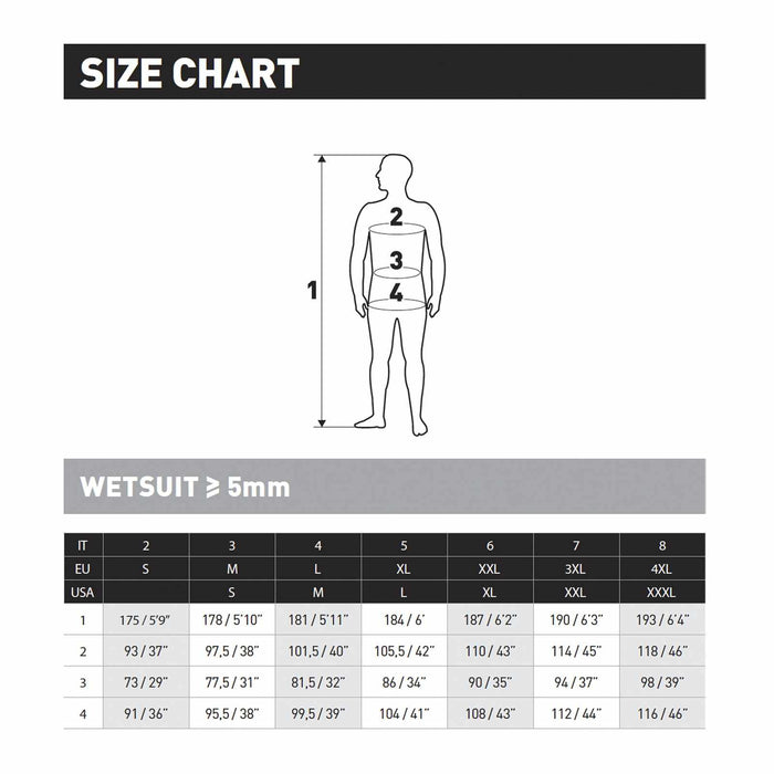 Full Wetsuit Flexa Graphene Man 7mm ML-S4 Mares 412078S4