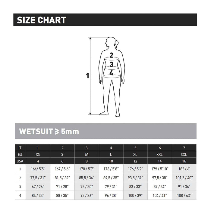 Full Wetsuit Flexa Graphenene Woman 7mm XS-S1 Mares 412079S1