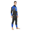 Combinaison intégrale Ice Skin Homme 7mm Noir-Bleu Taille 2-S Mares 412102S2