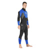 Full Wetsuit Ice Skin Man 7mm Black-Blue Size 6-XL Mares 412102S6
