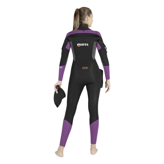 Nassanzug Ice Skin Damen 7 mm Schwarz-Pink Größe 2-S Mares 412103S2