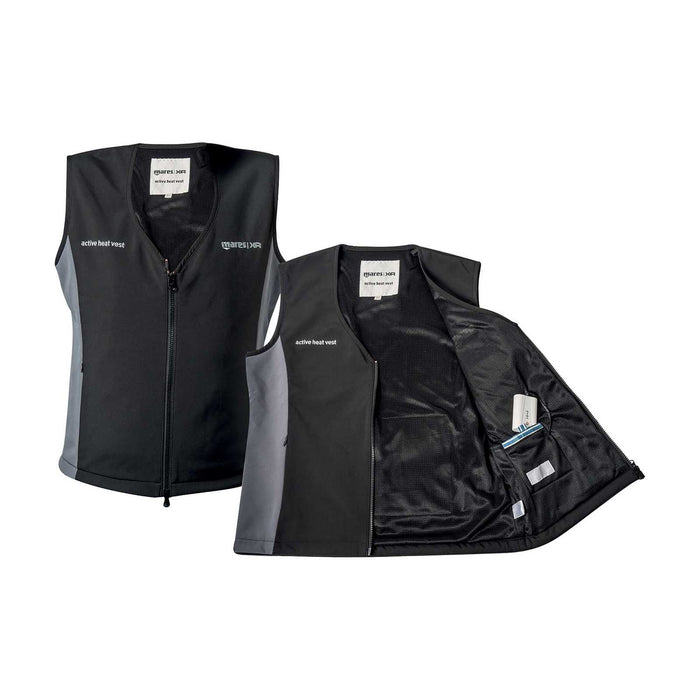 Heizweste Active Schwarz-Grau S Mares 412146S